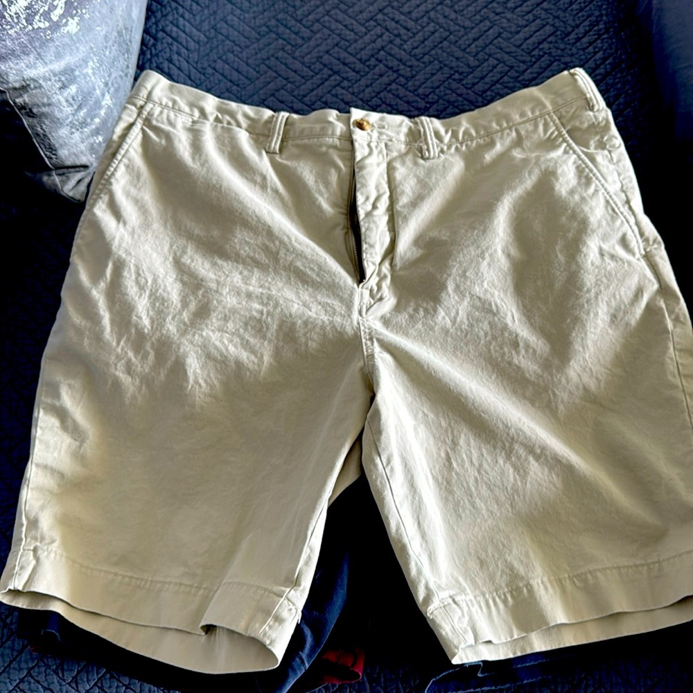 Light Khaki Polo Ralph Lauren 9 inch Stretch Classic Fit short